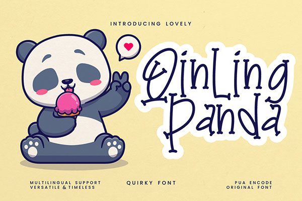 Qinling Panda Display Font