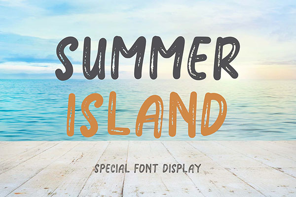 Summer Island Brush Font