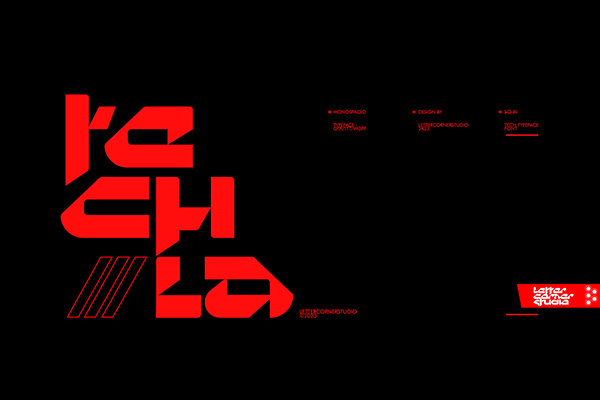 Techla - Futuristic Display Font