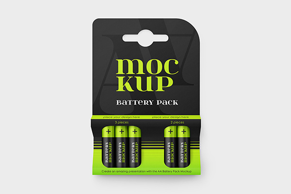 AA Battery Pack – PSD Mockup