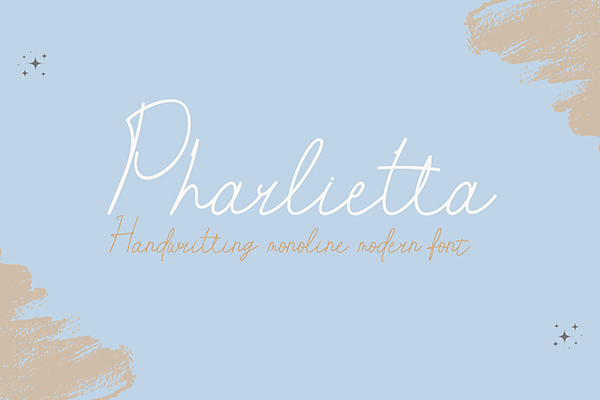 Pharlietta Monoline Handwriting Font