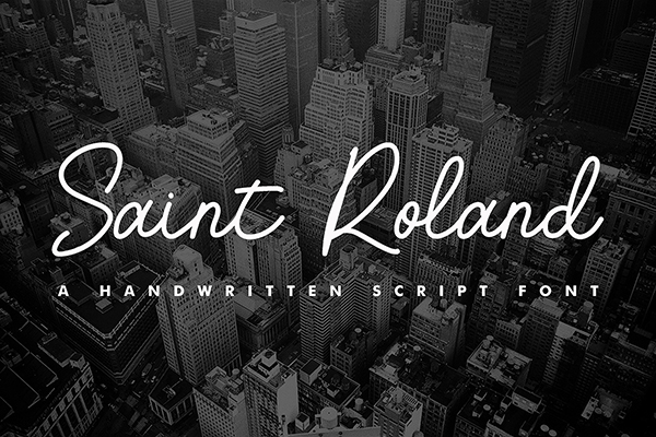 Saint Roland Handwritten Script