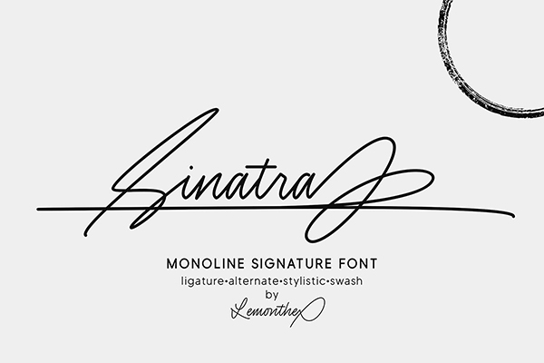 Sinatra - Signature Font