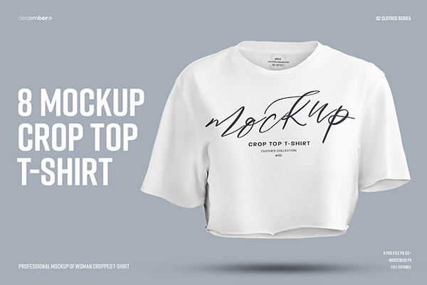 Crop T-Shirt Mockup