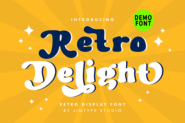 Retro Delight - Display Font