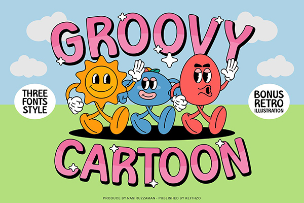 Groovy Cartoon - Display Font