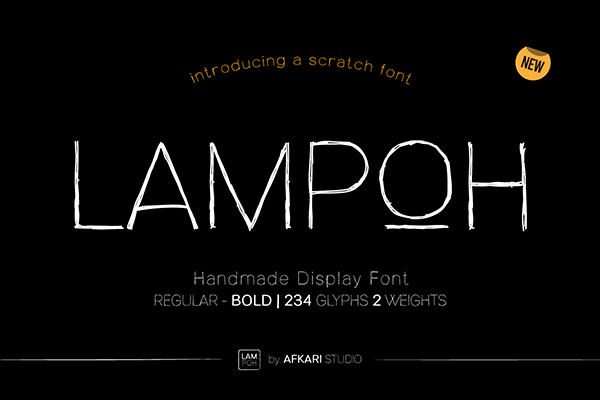 LAMPOH - Handmade Display Font