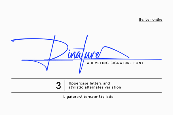 Rinature - Signature Font