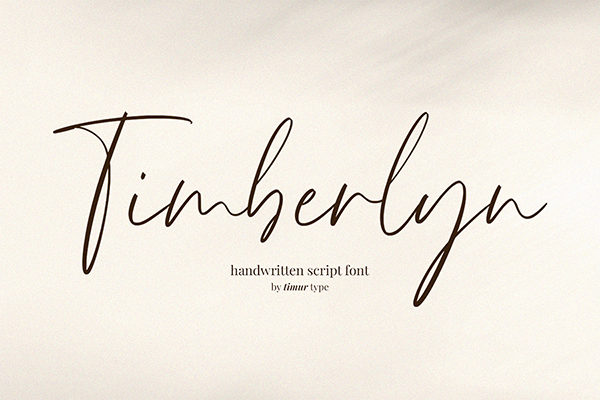 Timberlyn Handwritten Script Font