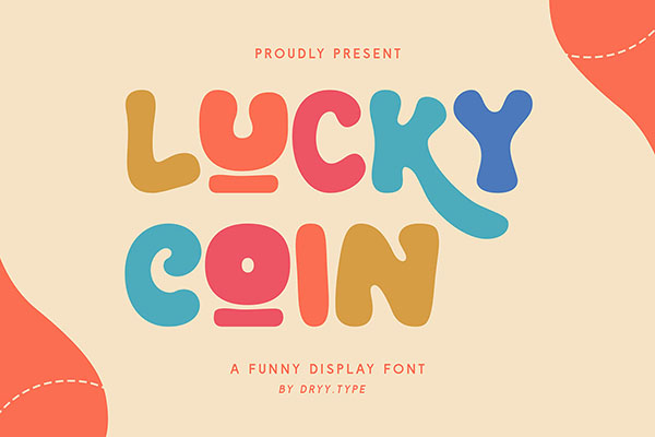 Lucky Coin Display Font