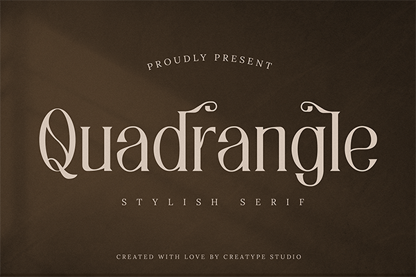 Quadrangle - Display Font
