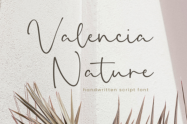 Valencia Nature - Script Font