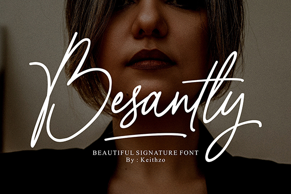 Besantty Signature Font