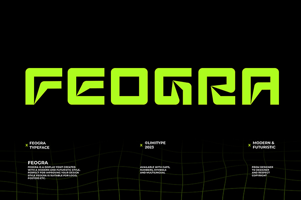 Feogra - FuturistIc Font
