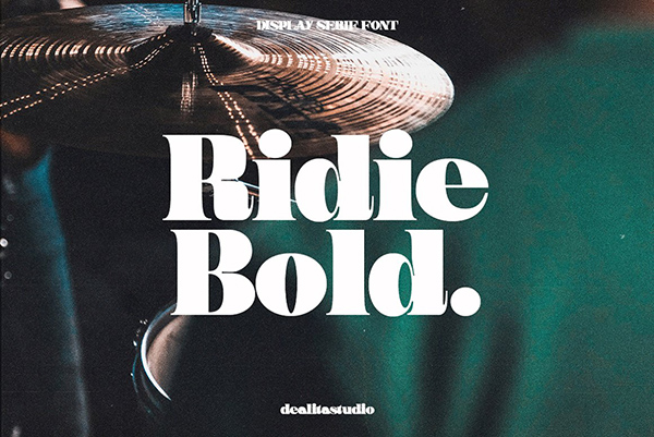 Ridie Bold - Display Serif