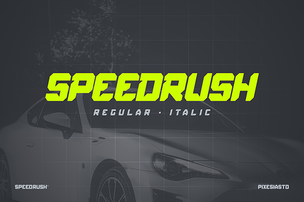 Speed Rush - Race Display Font