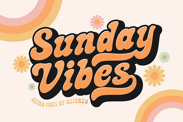 Sunday Vibes - Retro Font