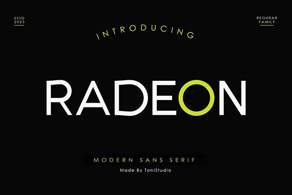 Radeon - Sans Serif Font