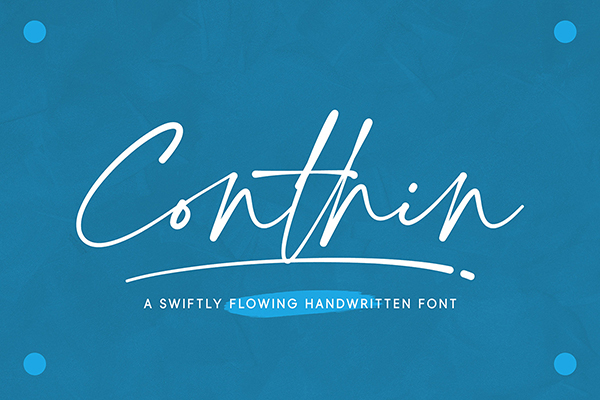 Conthin - Signature Font
