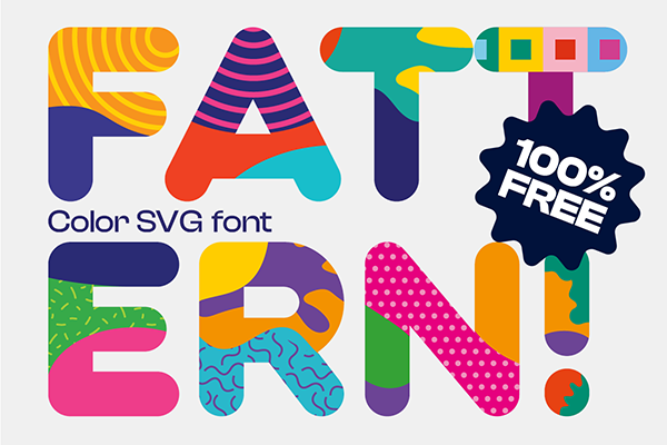 Fattern Color SVG Font