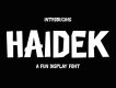 Haidek - Fun Display Font