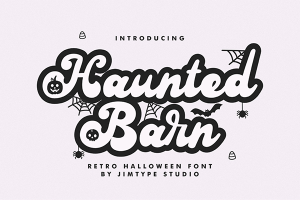 Haunted Barn Display Font