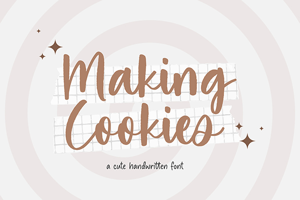 Making Cookies Script Font