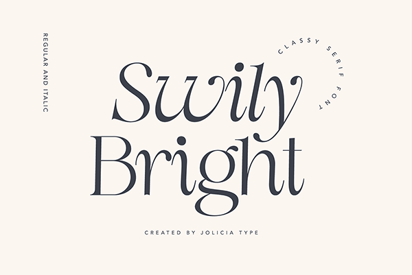 Swily Bright - Serif Font