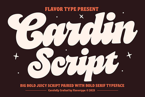 Cardin - Bold Juicy Script
