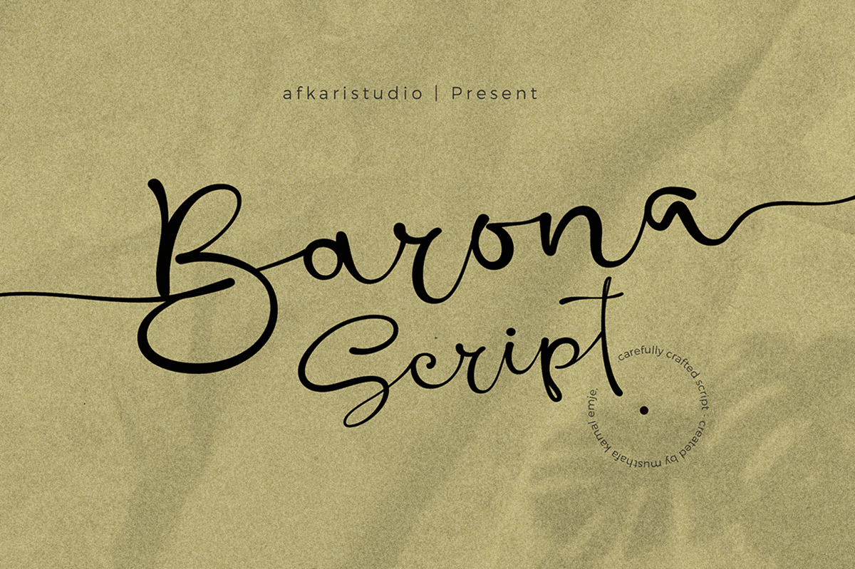 Barona Signature Font
