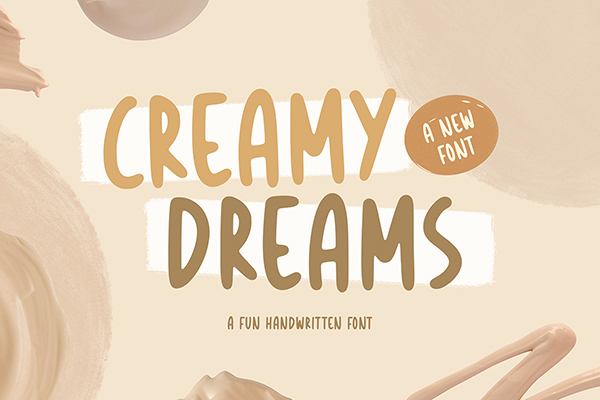 Creamy Dreams - Display Font