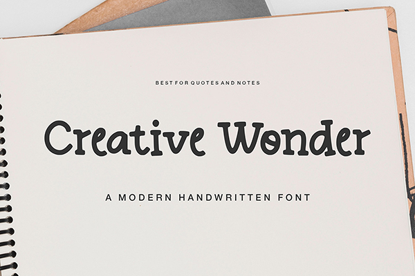 Creative Wonder - Handwritten Font