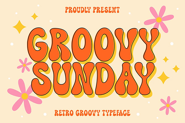 Groovy Sunday - Display Font