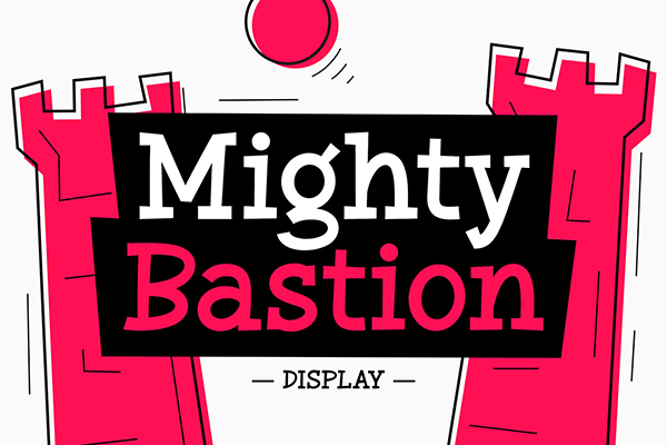 Mighty Bastion - Display Font