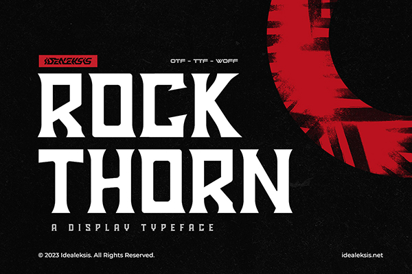 Rock Thorn - Display Font
