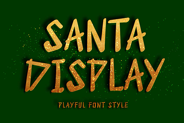 Santa Display - Unique Font