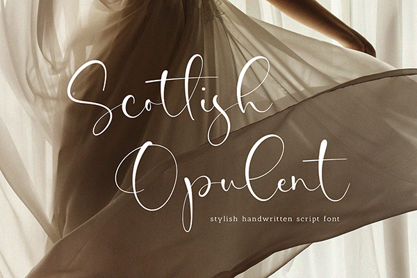 Scottish Opulent - Script Font