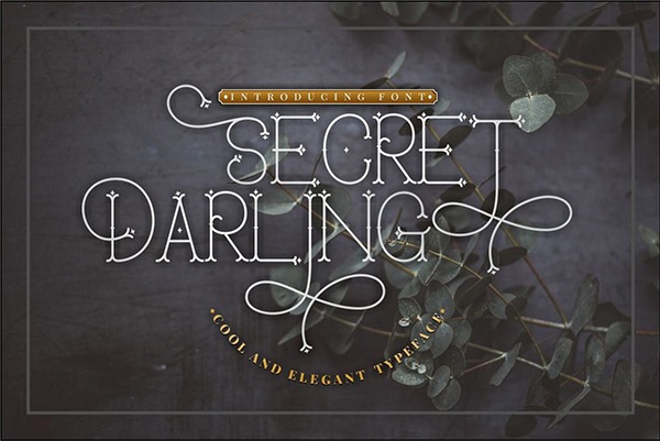 Secret Darling - Display Font