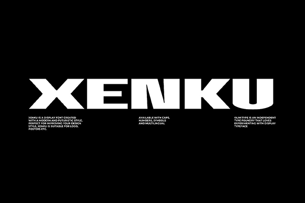 Xenku - Modern Techno Typeface
