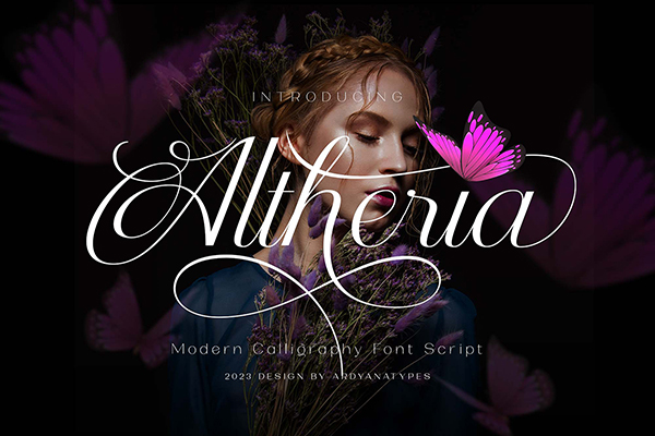 Altheria - Modern Calligraphy Script