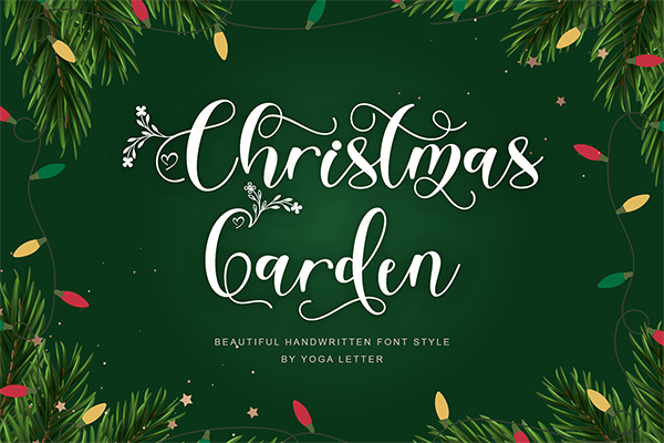 Christmas Garden - Script Font