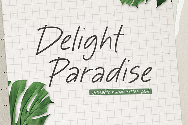 Delight Paradise Handwriting