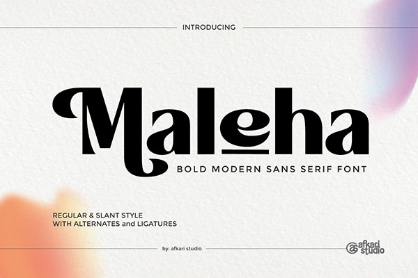Maleha Bold Modern Sans