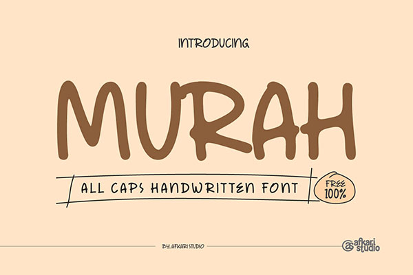 Murah - Handwritten Font