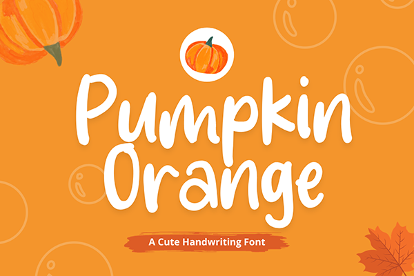 Pumpkin Orange - Display Font