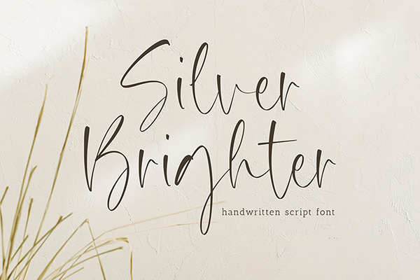 Silver Brighter Script Font