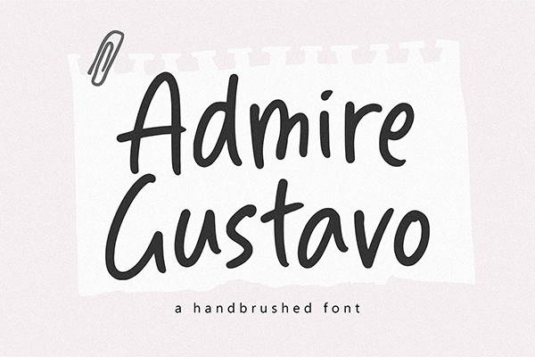 Admire Gustavo - Script Font