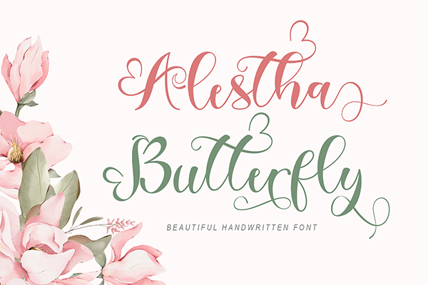 Alestha Butterfly Script