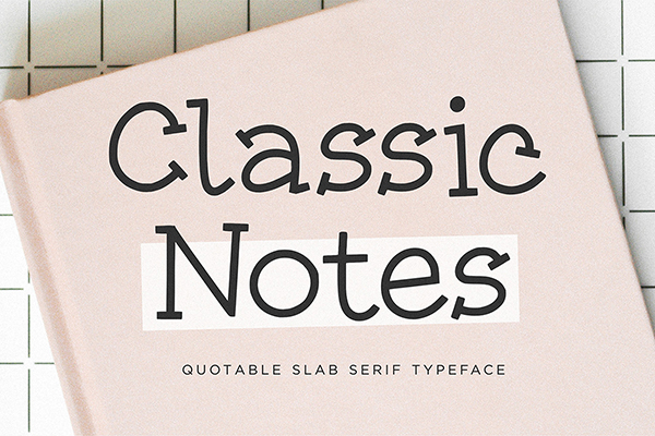 Classic Notes - Display Font