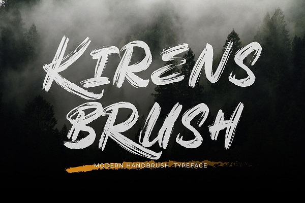 Kirens - Brush Font